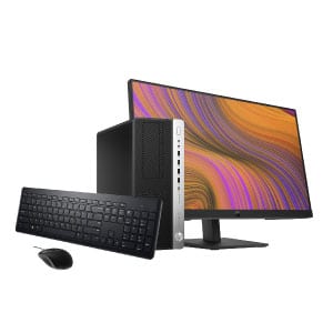 HP EliteDesk 800 G4 Core i5 8th Gen 8GB RAM 1TB HDD 23.8" HP P24h G4 Full HD Monitor